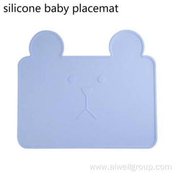 Cartoon Cute Rabbit Baby Silicone Meal Placemat